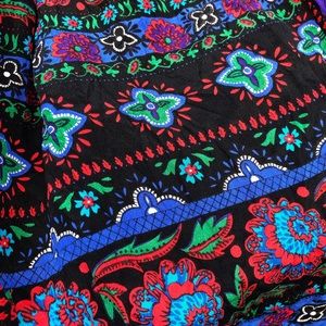 Vintage Adrienne Vittadini Floral Print Silk Scarf